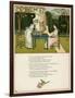 Two Girls Taking Tea on the Lawn-Kate Greenaway-Framed Art Print