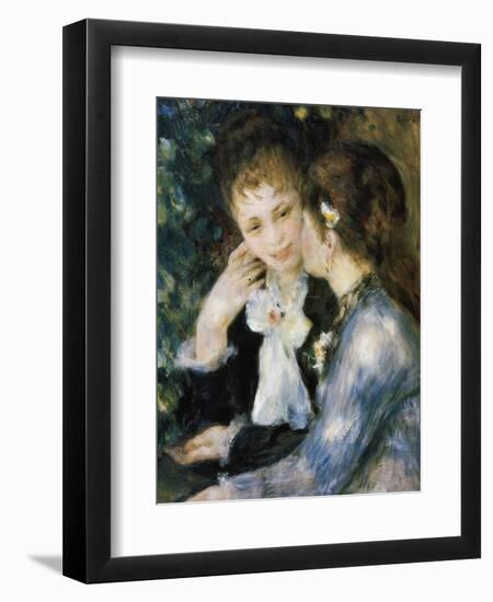 Two Girls Talking-Pierre-Auguste Renoir-Framed Premium Giclee Print