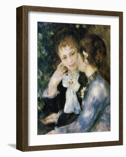 Two Girls Talking-Pierre-Auguste Renoir-Framed Giclee Print