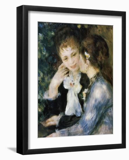 Two Girls Talking-Pierre-Auguste Renoir-Framed Giclee Print