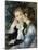 Two Girls Talking-Pierre-Auguste Renoir-Mounted Giclee Print