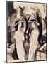 Two Girls; Zwei Madchen, 1914-Auguste Macke-Mounted Giclee Print