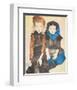 Two Girls-Egon Schiele-Framed Premium Giclee Print