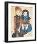 Two Girls-Egon Schiele-Framed Premium Giclee Print