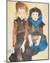 Two Girls-Egon Schiele-Mounted Premium Giclee Print