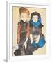 Two Girls-Egon Schiele-Framed Premium Giclee Print