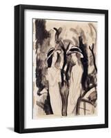 Two Girls-Auguste Macke-Framed Giclee Print