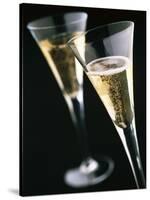 Two glasses of champagne-null-Stretched Canvas