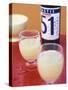Two Glasses of Pastis, Bottle of Pastis Behind-Peter Medilek-Stretched Canvas