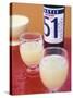 Two Glasses of Pastis, Bottle of Pastis Behind-Peter Medilek-Stretched Canvas