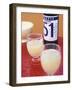 Two Glasses of Pastis, Bottle of Pastis Behind-Peter Medilek-Framed Photographic Print