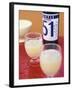 Two Glasses of Pastis, Bottle of Pastis Behind-Peter Medilek-Framed Photographic Print