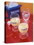 Two Glasses of Pernod with Ice and Jug of Ice Cubes-Peter Medilek-Stretched Canvas