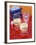 Two Glasses of Pernod with Ice and Jug of Ice Cubes-Peter Medilek-Framed Photographic Print