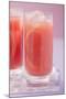 Two Glasses of Pink Grapefruit Juice with Ice Cubes-Foodcollection-Mounted Photographic Print