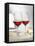 Two Glasses of Red Wine on Festive Table-Alexander Feig-Framed Stretched Canvas