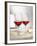 Two Glasses of Red Wine on Festive Table-Alexander Feig-Framed Photographic Print