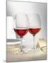 Two Glasses of Red Wine on Festive Table-Alexander Feig-Mounted Photographic Print