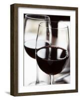 Two Glasses of Red Wine-null-Framed Photographic Print