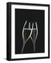 Two Glasses of Sparkling Wine Being Clinked Together-null-Framed Photographic Print