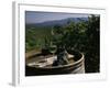 Two Glasses of Wine on Barrel at Kunde Estates Winery, Sonoma Valley, Sonoma County, California-null-Framed Photographic Print