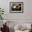 Two Goldfish (Carassius Auratus) with Waterlilies, UK-Jane Burton-Framed Photographic Print displayed on a wall