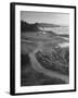 Two Golfers Playing on a Putting Green at Pebble Beach Golf Course-Nina Leen-Framed Photographic Print