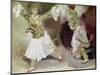 Two Greek Soldiers Dancing (Study of Soliote Dress)-Eugene Delacroix-Mounted Giclee Print