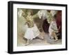 Two Greek Soldiers Dancing (Study of Soliote Dress)-Eugene Delacroix-Framed Giclee Print