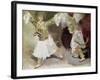 Two Greek Soldiers Dancing (Study of Soliote Dress)-Eugene Delacroix-Framed Giclee Print