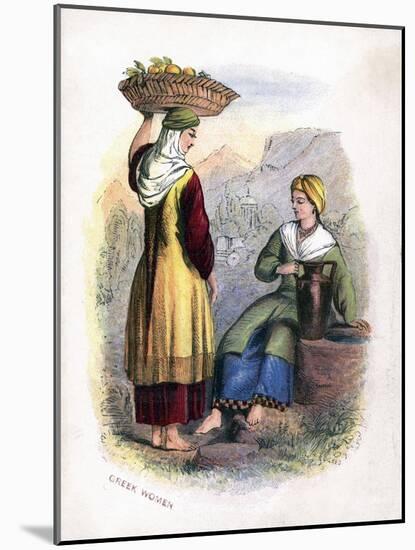 Two Greek Women, C1809-null-Mounted Giclee Print