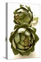 Two Green Artichokes-Alain Caste-Stretched Canvas