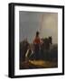 Two Guard Cossack Soldiers in Discussion-Alexander Petrovich Schwabe-Framed Giclee Print