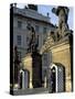 Two Guards in Front of the Gate to Prague Castle, Hradcany, Czech Republic-Richard Nebesky-Stretched Canvas