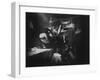 Two Guitarists and Vocalist Entertaining at Club Chez Genevieve-Gjon Mili-Framed Photographic Print