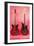 Two Guitars, Retro-null-Framed Art Print