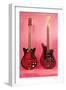 Two Guitars, Retro-null-Framed Art Print