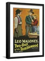 Two - Gun of the Tumbleweed-null-Framed Art Print