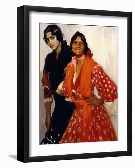 Two Gypsys; Dos Gitanas, 1913-Joaquin Sorolla y Bastida-Framed Giclee Print