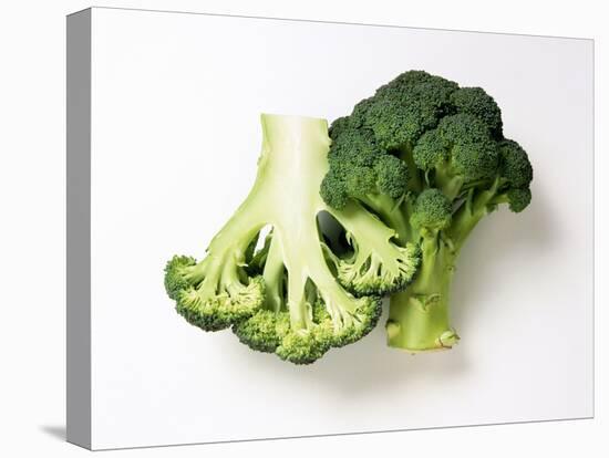 Two Half Broccoli Florets-Janne Peters-Stretched Canvas