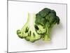 Two Half Broccoli Florets-Janne Peters-Mounted Photographic Print