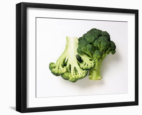 Two Half Broccoli Florets-Janne Peters-Framed Photographic Print