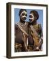 Two Hamer Girls Wearing Traditional Goat Skin Dress Decorated with Cowie Shells, Turmi, Ethiopia-Jane Sweeney-Framed Photographic Print