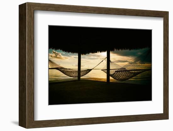 Two Hammocks at Sunset - Florida-Philippe Hugonnard-Framed Photographic Print