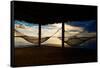 Two Hammocks at Sunset - Florida-Philippe Hugonnard-Framed Stretched Canvas