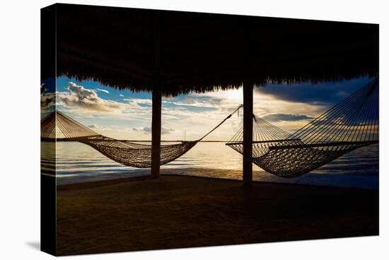 Two Hammocks at Sunset - Florida-Philippe Hugonnard-Stretched Canvas