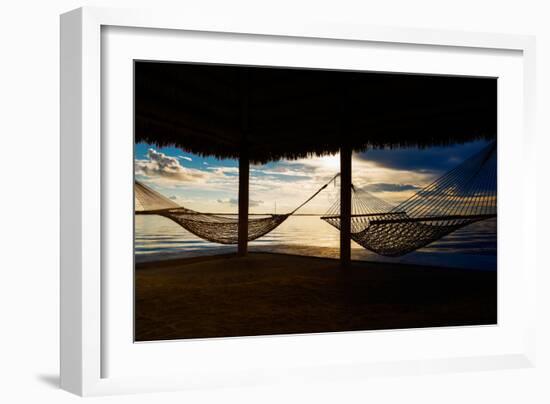 Two Hammocks at Sunset - Florida-Philippe Hugonnard-Framed Photographic Print