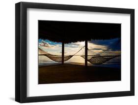 Two Hammocks at Sunset - Florida-Philippe Hugonnard-Framed Photographic Print