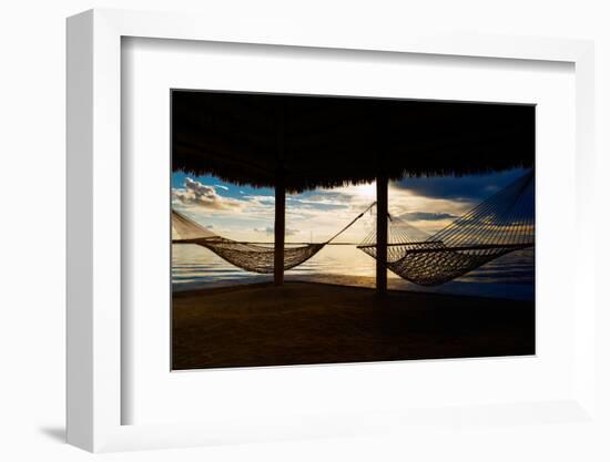 Two Hammocks at Sunset - Florida-Philippe Hugonnard-Framed Photographic Print