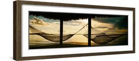 Two Hammocks at Sunset - Florida-Philippe Hugonnard-Framed Photographic Print